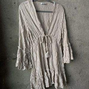 Blue island bikini cover up